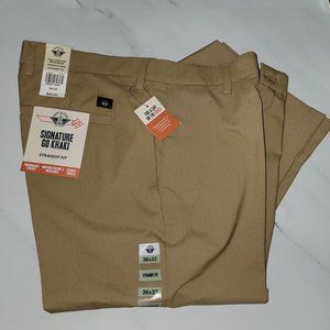 Dockers Men's Signature Comfort Waistband Pants Size 36W x 32L Harvest Gold